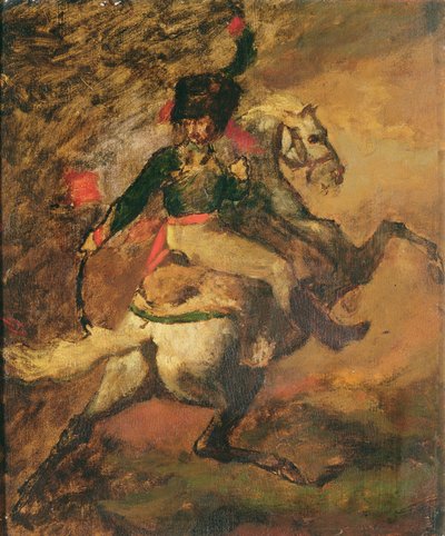 Der angreifende Chasseur von Theodore Gericault